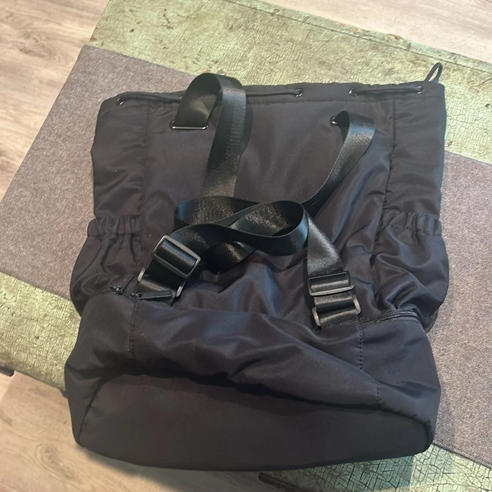 Beyond Yoga Black Convertible Gym Bag